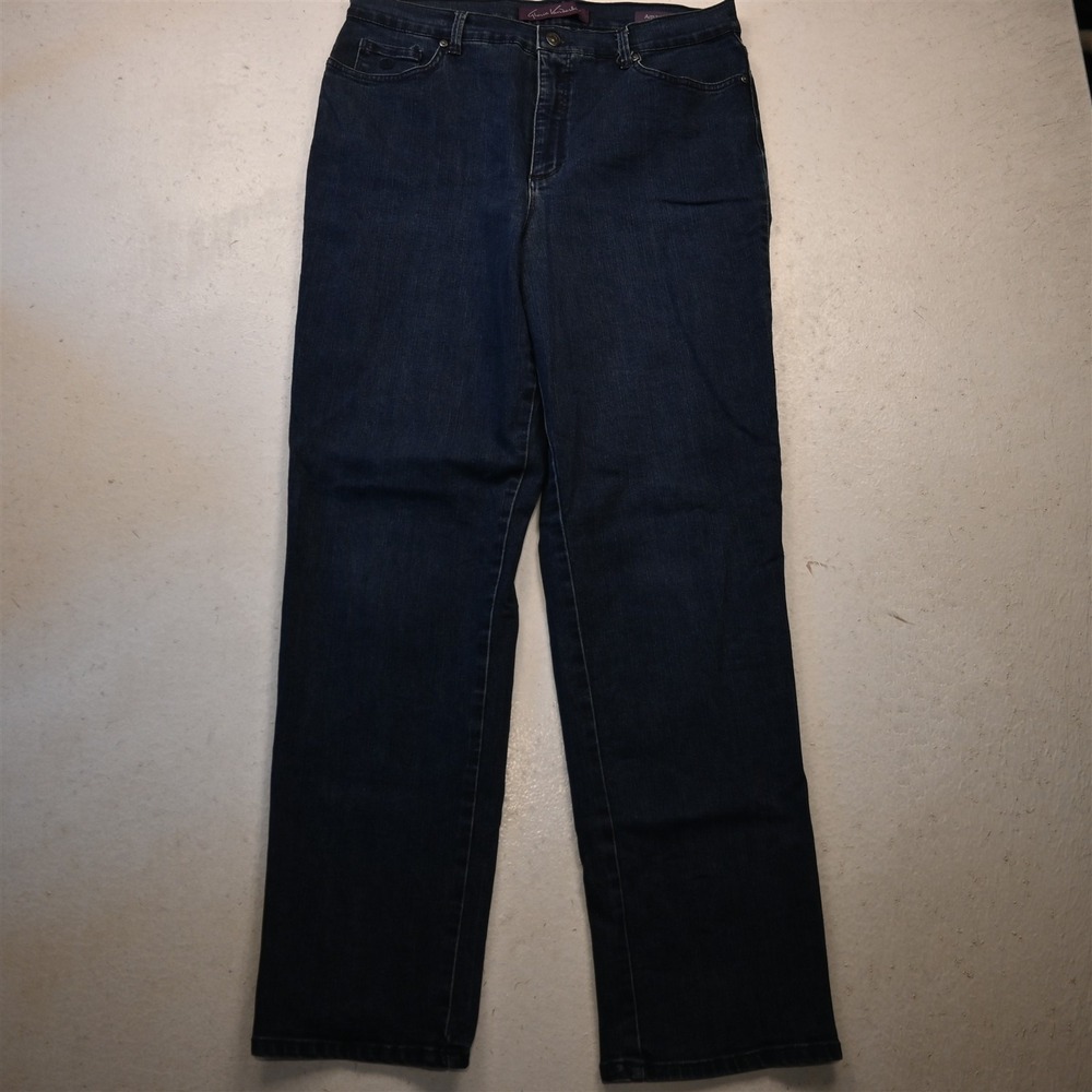 Gloria Vanderbilt 14 High Rise Amanda Slim Rinse Stretch Denim Womens Jeans